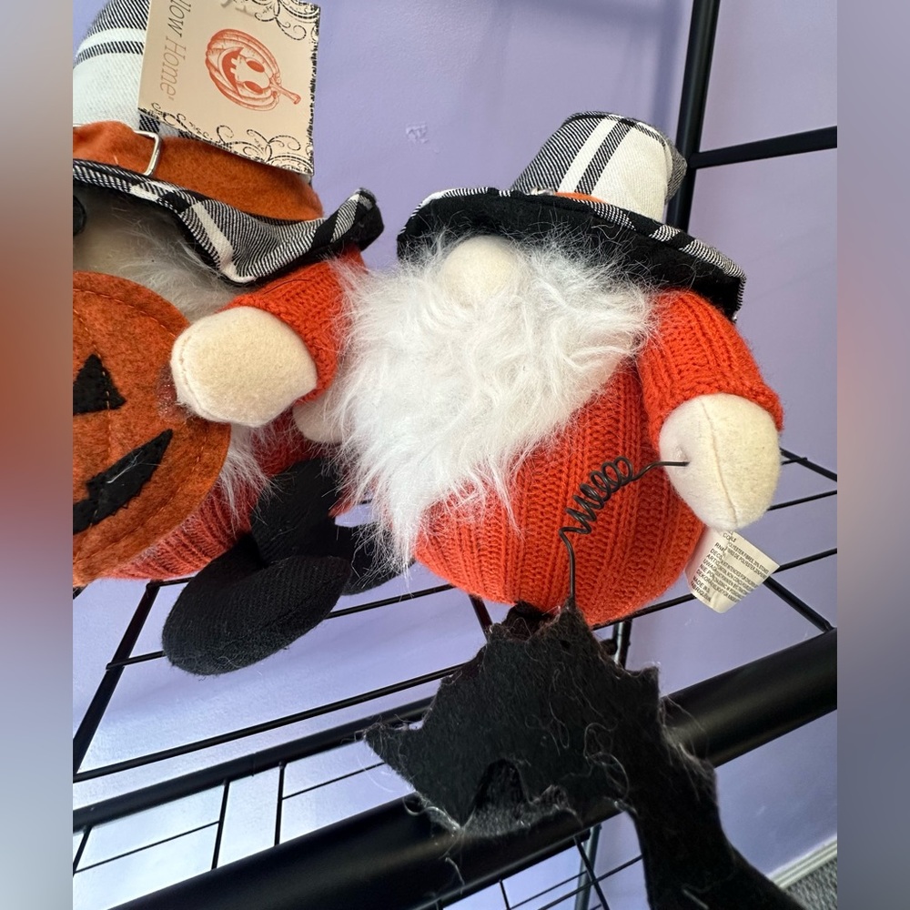 Halloween Gnome Trio with Orange Sweaters - Picture 4 of 5